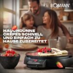 Bomann CM 2221 CB Crêpière 900 W Noir – Image 2