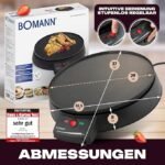 Bomann CM 2221 CB Crêpière 900 W Noir – Image 5