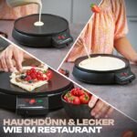 Bomann CM 2221 CB Crêpière 900 W Noir – Image 3