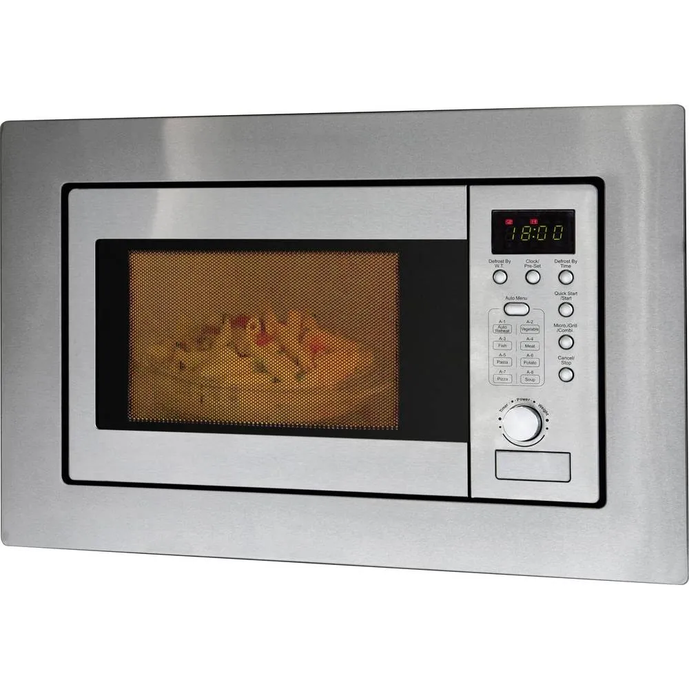 image Bomann Micro-ondes encastrable Bomann avec grill MWG 2215 EB en acier inoxydable Allemand – Image 1